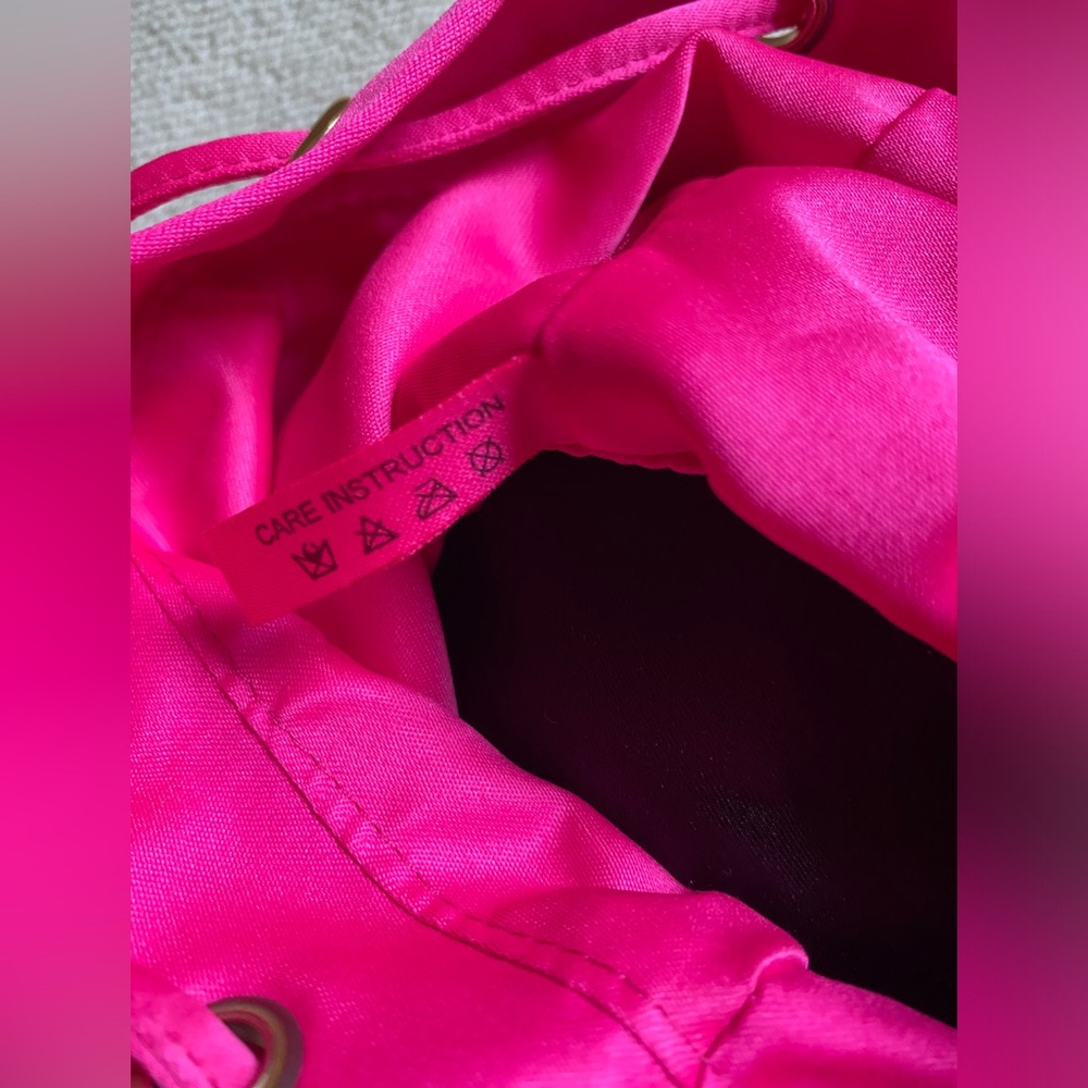 Prada Hot Pink Drawstring Bucket Backpack - Picture 9 of 10